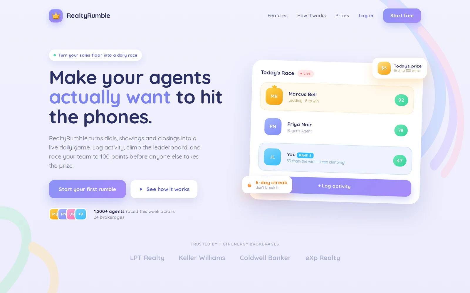 RealtyRumble interface